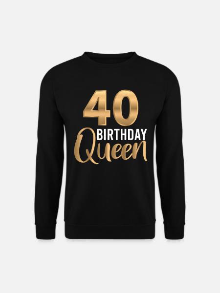 40. Geburtstag Geschenk Jahrgang 1980 Birthday - Unisex Pullover - Schwarz