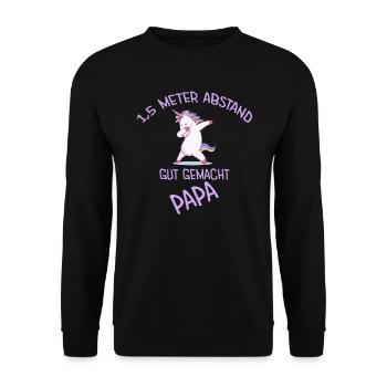 Corona Baby - Kein Corona, kein Baby - Unisex Pullover - Schwarz - Vorne - Alina (178cm) & Michal (187cm)