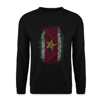 ÉQUIPE SURINAME - Sweat-shirt Unisexe - noir - Devant - Alina (178cm) & Michal (187cm)