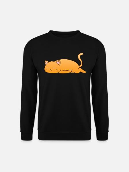 Sleeping Cat - Unisex Sweatshirt - black