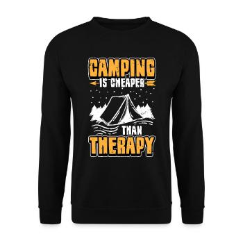 campeur - Sweat-shirt Unisexe - noir - Devant - Alina (178cm) & Michal (187cm)