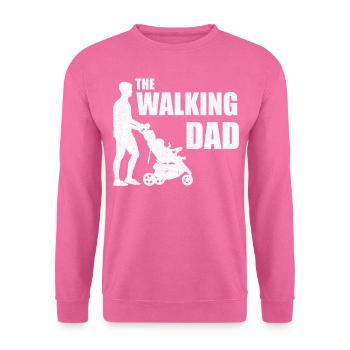 The walking dad - Unisex Sweatshirt - pink - Front