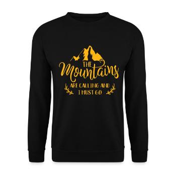 Mountain sports equipment - Unisex Sweatshirt - black - Front - Alina (178cm) & Michal (187cm)