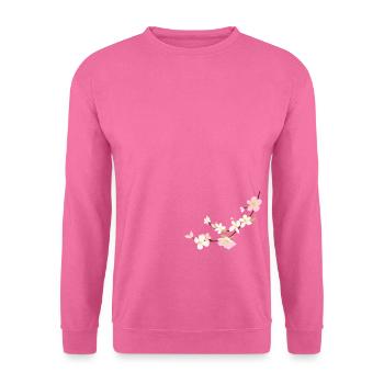 fleurs - Sweat-shirt Unisexe - rose - Devant