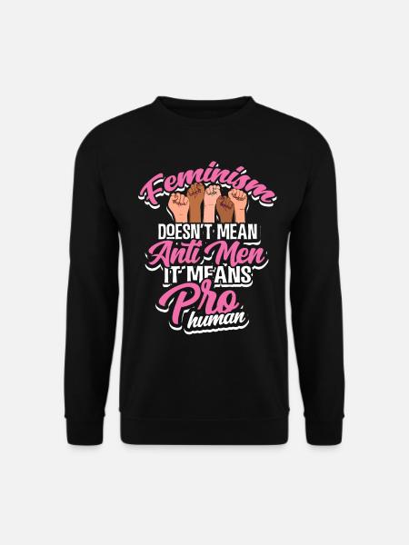 Féministe - Sweat-shirt Unisexe - noir