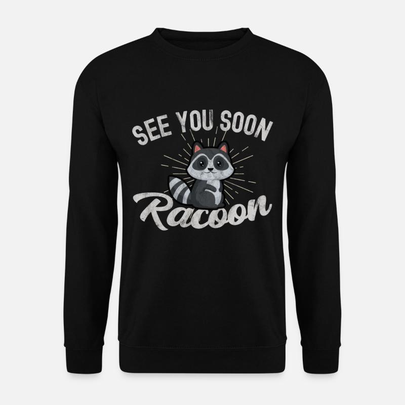 racoon - Unisex Sweatshirt - black