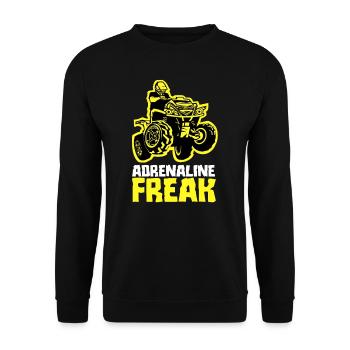 Quad bike - quad - Unisex Sweatshirt - black - Front - Alina (178cm) & Michal (187cm)