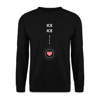 Cadeaux de grossesse - Sweat-shirt Unisexe - noir - Devant - Alina (178cm) & Michal (187cm)
