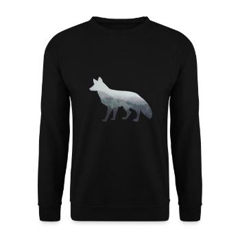 Renard renards nature forêt - Sweat-shirt Unisexe - noir - Devant - Alina (178cm) & Michal (187cm)