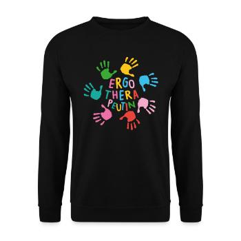 Occupational Therapy OT Therapist - Unisex Sweatshirt - black - Front - Alina (178cm) & Michal (187cm)