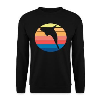 Killerwal Orca - Unisex Pullover - Schwarz - Vorne - Alina (178cm) & Michal (187cm)