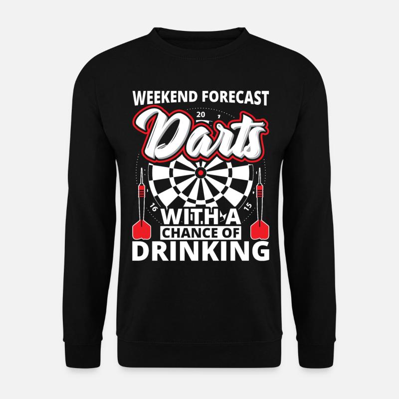 Jeu de fléchettes - fléchettes - Sweat-shirt Unisexe - noir
