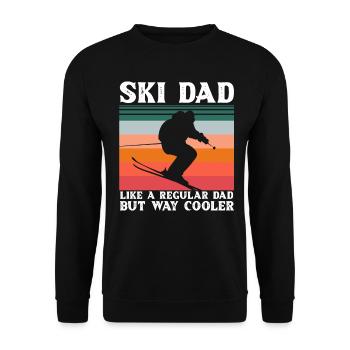 Ski Dad Winter Ski Downhill Snowboard Fathers D - Sweat-shirt Unisexe - noir - Devant - Alina (178cm) & Michal (187cm)