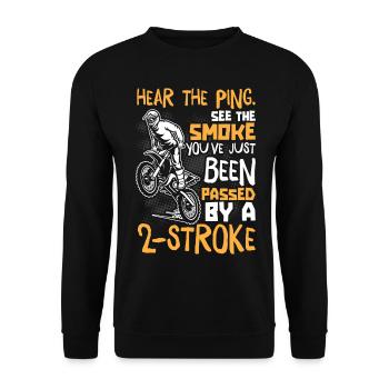 Motocross Motocross Femmes Motocross - Sweat-shirt Unisexe - noir - Devant - Alina (178cm) & Michal (187cm)