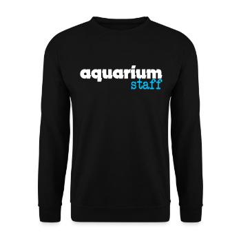 drôle de cadeau d'aquarium d'aquarium d'aquarium - Sweat-shirt Unisexe - noir - Devant - Alina (178cm) & Michal (187cm)