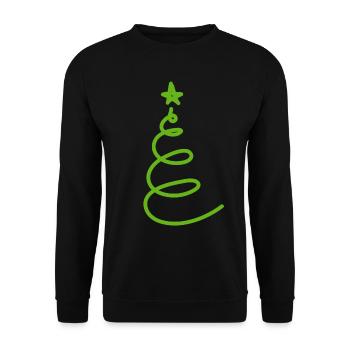Weihnachten Weihnachten Weihnachten Weihnachten Weihnachten - Unisex Pullover - Schwarz - Vorne - Alina (178cm) & Michal (187cm)