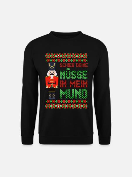 Weihnachten Nussknacker Ugly Christmas Lustiges - Unisex Pullover - Schwarz