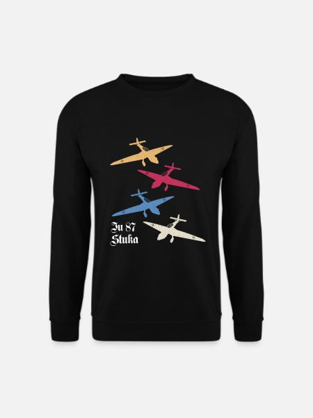 JU-87 STUKA deutsche Luftwaffe Pilot - Unisex Pullover - Schwarz