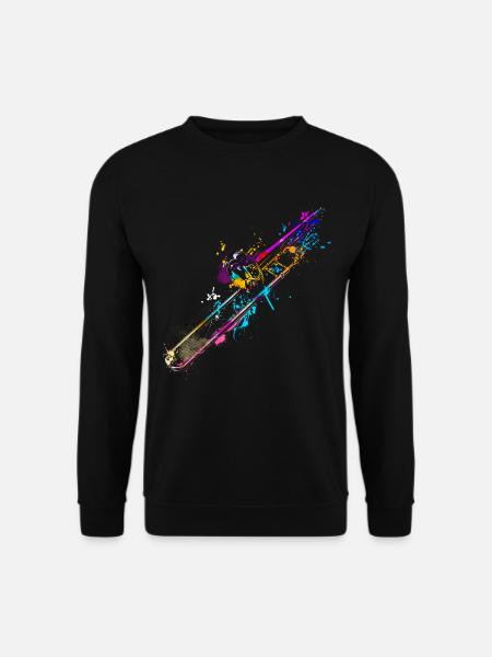 Tromboniste | Trombone splash de cadeau de couleur pour - Sweat-shirt Unisexe - noir