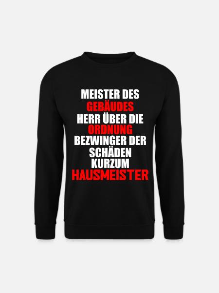Hausmeister Geschenkidee - Unisex Pullover - Schwarz