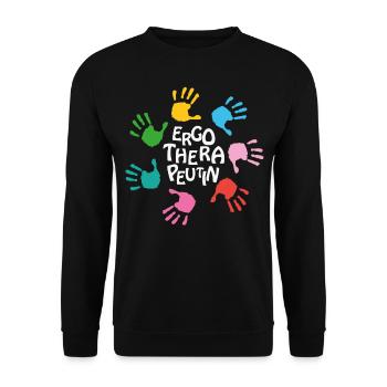Occupational Therapy OT Therapist - Unisex Sweatshirt - black - Front - Alina (178cm) & Michal (187cm)