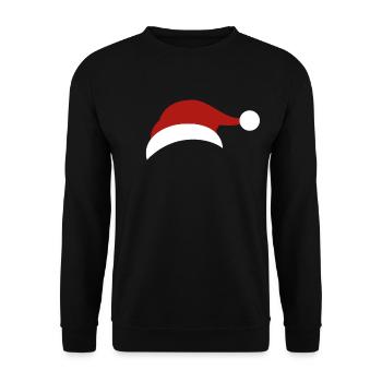 Bonnet de Noel Noël X-Mas - Sweat-shirt Unisexe - noir - Devant - Alina (178cm) & Michal (187cm)