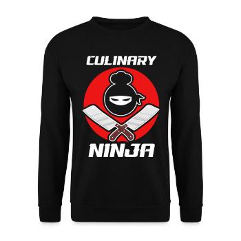 Culinary Ninja Funny Cooking Kitchen Guru Chef Coo - Unisex Sweatshirt - black - Front - Alina (178cm) & Michal (187cm)
