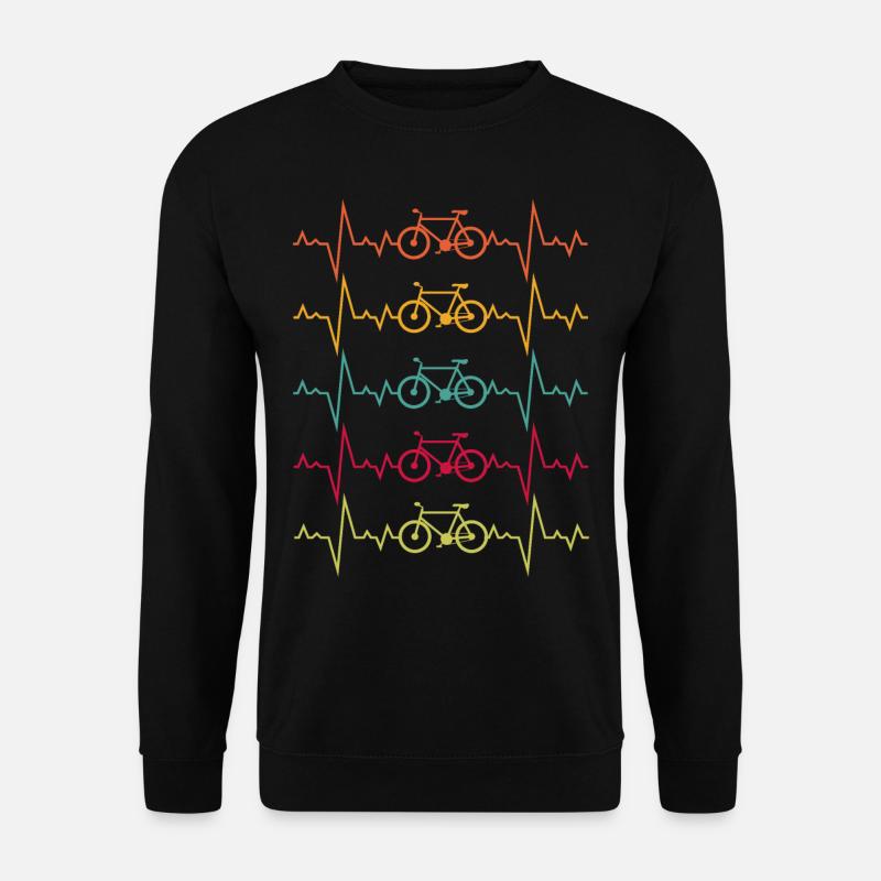 Fahrrad Mountainbike MTB Spruch Geschenk - Unisex Pullover - Schwarz