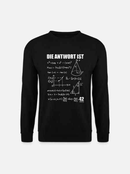 Die Antwort ist 42 - Unisex Pullover - Schwarz