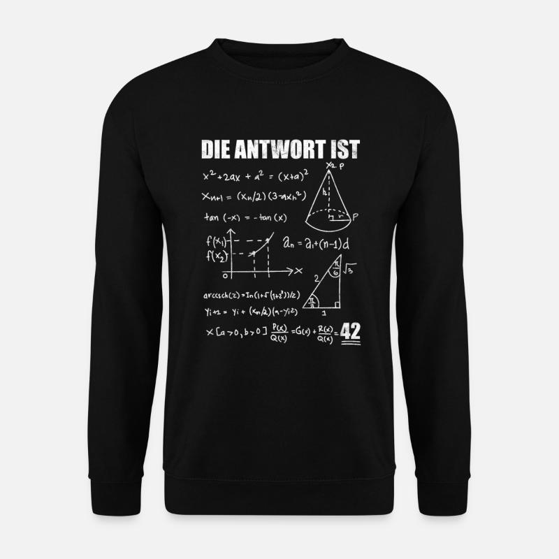Die Antwort ist 42 - Unisex Pullover - Schwarz