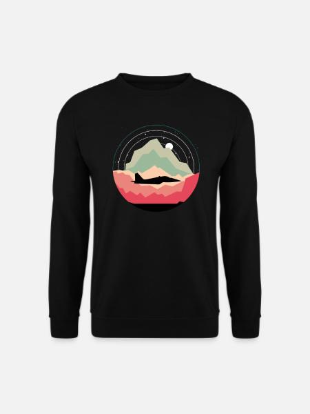 Jet Unique Jet Design - Unisex Sweatshirt - black