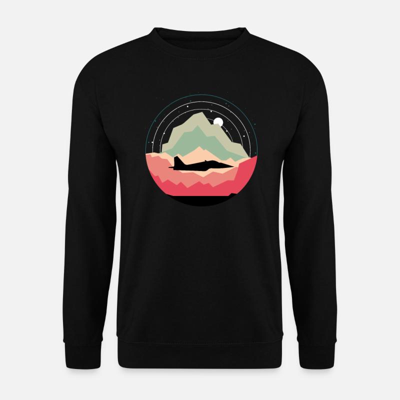 Jet Unique Jet Design - Unisex Sweatshirt - black
