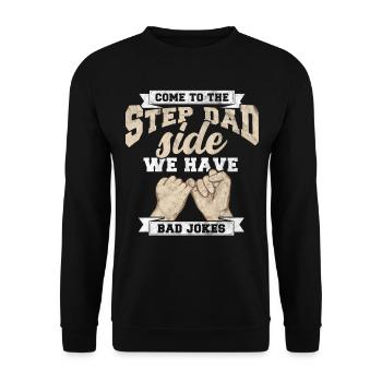 Stepfather - Unisex Sweatshirt - black - Front - Alina (178cm) & Michal (187cm)