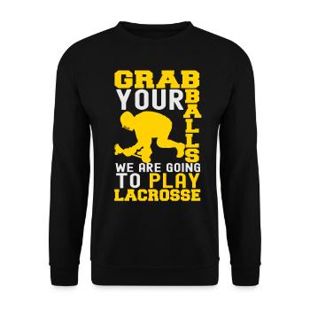 lacrosse - Sweat-shirt Unisexe - noir - Devant - Alina (178cm) & Michal (187cm)