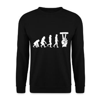 Fingerboarding Fingerboard evolution Geschenk fun - Unisex Pullover - Schwarz - Vorne - Alina (178cm) & Michal (187cm)