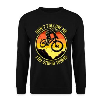 VTT vélo vélo vélo VTT cadeau - Sweat-shirt Unisexe - noir - Devant - Alina (178cm) & Michal (187cm)