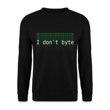 programmer - Unisex Sweatshirt - black - Front - Alina (178cm) & Michal (187cm)