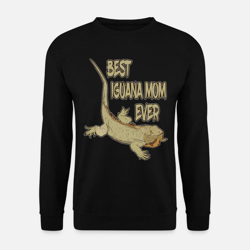 Best Leguan Mom Ever Eidechse Terrarium Geschenk - Unisex Pullover - Schwarz