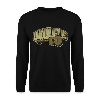 Ukulélé Hawaii - Sweat-shirt Unisexe - noir - Devant - Alina (178cm) & Michal (187cm)