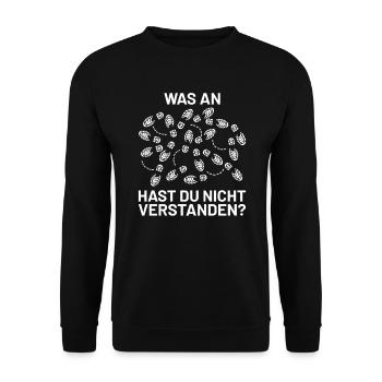 Lustige Tanzlehrer Sprüche Geschenkidee - Unisex Pullover - Schwarz - Vorne - Alina (178cm) & Michal (187cm)