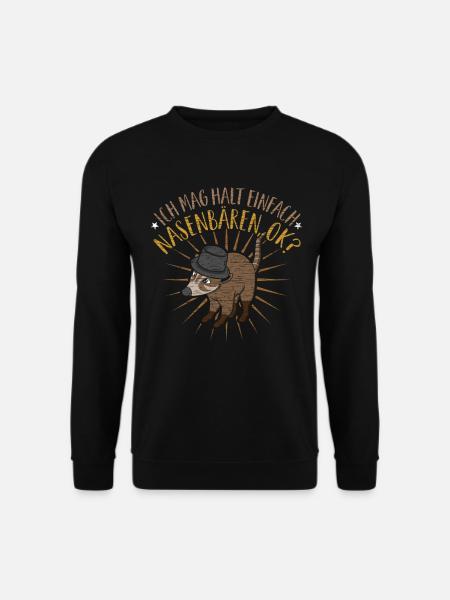 Nasenbären Nasenbär Coati - Unisex Pullover - Schwarz