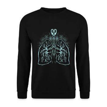 Anatomie pulmonaire - Médecine - Sweat-shirt Unisexe - noir - Devant - Alina (178cm) & Michal (187cm)