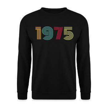 1975 - Unisex Sweatshirt - black - Front - Alina (178cm) & Michal (187cm)