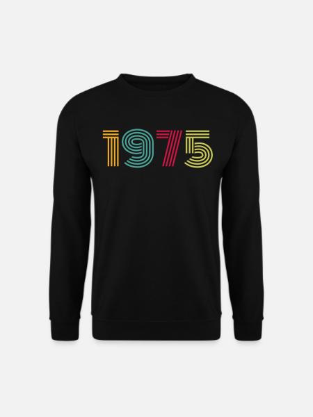 1975 - Sweat-shirt Unisexe - noir