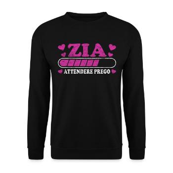 Presto Zia - Unisex Sweatshirt - black - Front - Alina (178cm) & Michal (187cm)
