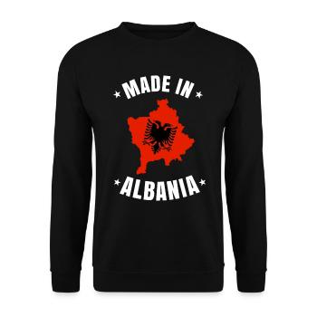 Albanien - Unisex Pullover - Schwarz - Vorne - Alina (178cm) & Michal (187cm)
