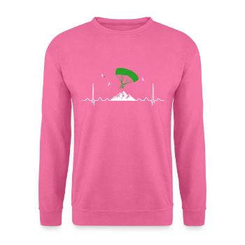 Parachutiste Parachutisme parapente parapente - Sweat-shirt Unisexe - rose - Devant