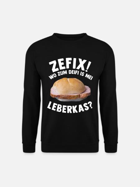 Leberkas Bayern leberkäse bayrisch fleischkäse - Unisex Pullover - Schwarz