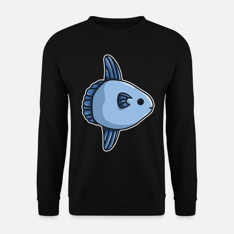 Mondfisch Herren Mondfisch Mola Sonnenfisch Glaube - Unisex Pullover - Schwarz