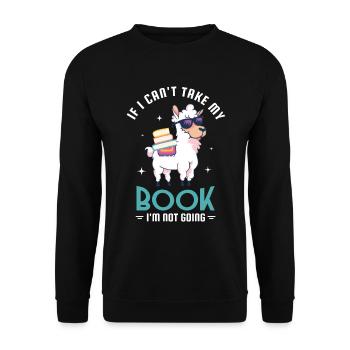 Reader Design for a Reading Fan - Unisex Sweatshirt - black - Front - Alina (178cm) & Michal (187cm)